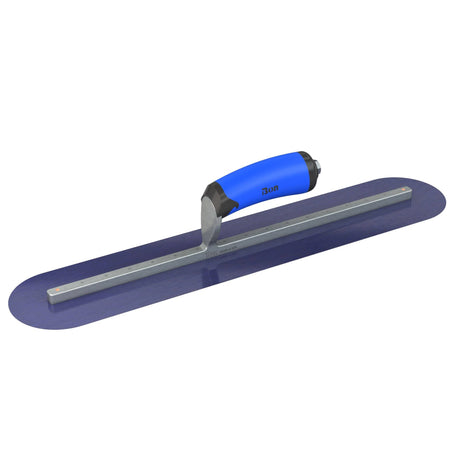 Bon Tool Blue Steel Round End Finish Trowel - Comfort Wave Handle by Bon Tool