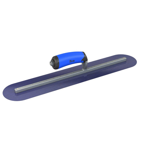 Bon Tool Blue Steel Round End Finish Trowel - Comfort Wave Handle by Bon Tool