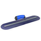 Bon Tool Blue Steel Round End Finish Trowel - Comfort Wave Handle by Bon Tool