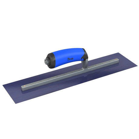 Bon Tool Blue Steel Square End Finish Trowel - Camel Back Wood Handle by Bon Tool