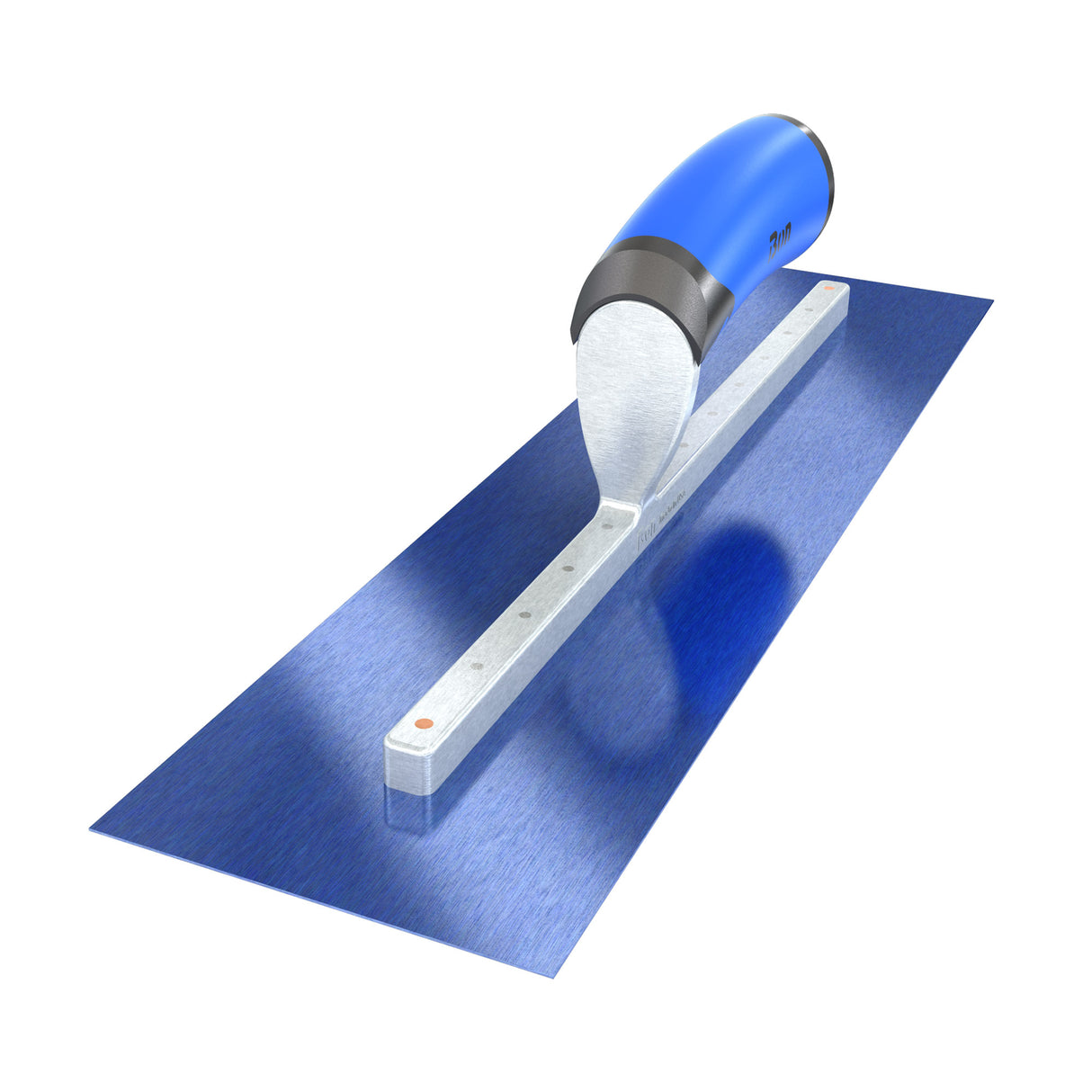 Bon Tool Blue Steel Square End Finish Trowel - Camel Back Wood Handle by Bon Tool