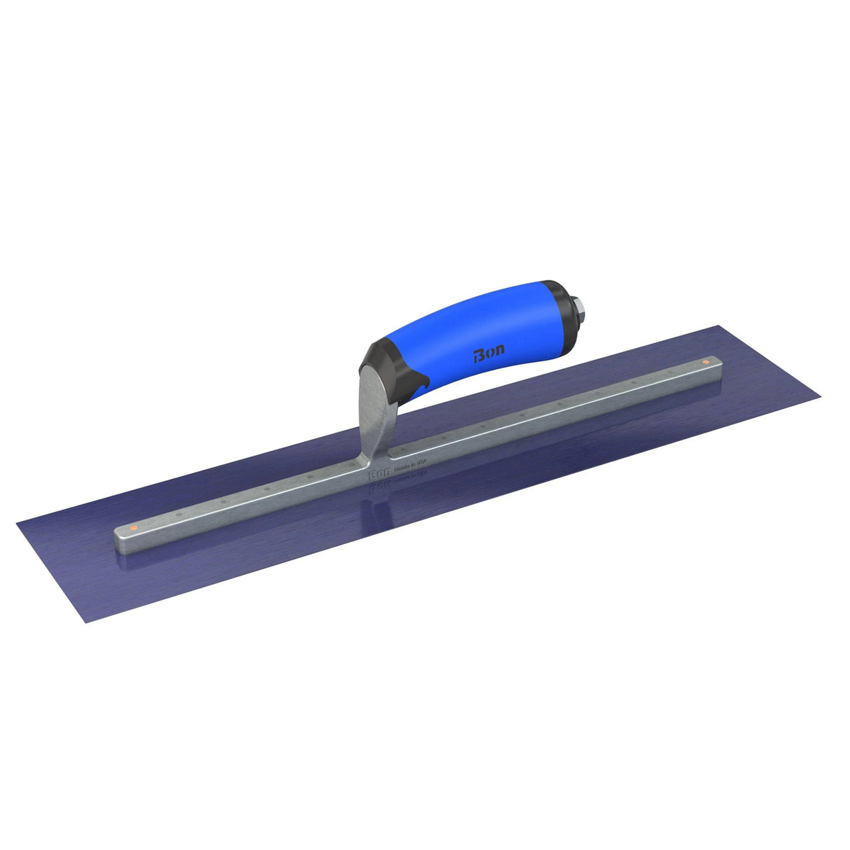 Bon Tool Blue Steel Square End Finish Trowel - Camel Back Wood Handle by Bon Tool