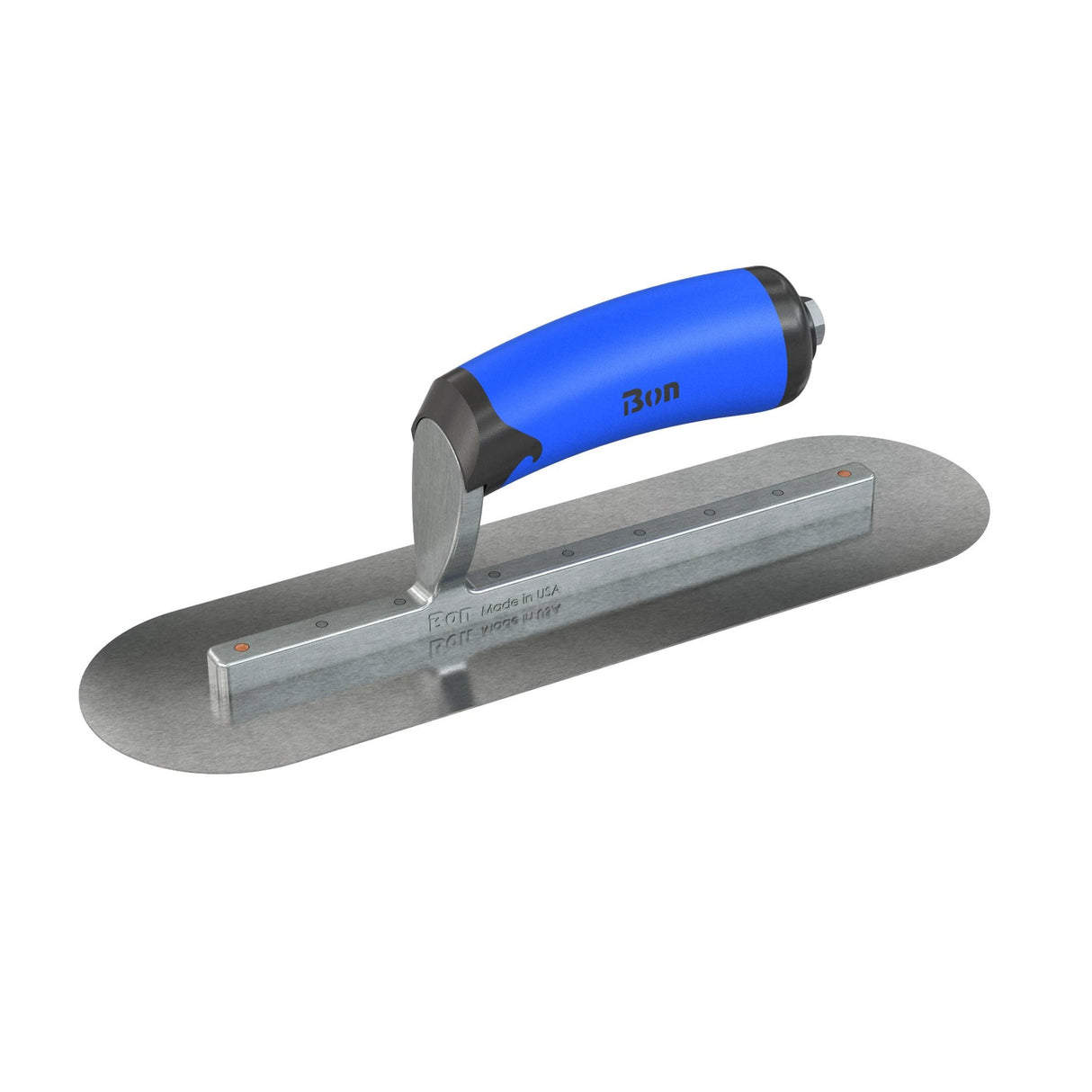 Bon Tool Carbon Steel Round End Finish Trowel - Comfort Wave Handle by Bon Tool