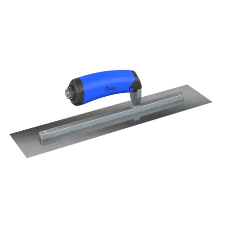 Bon Tool Carbon Steel Square End Finish Trowel - Comfort Wave Handle by Bon Tool