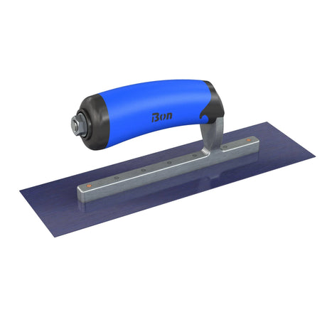 Bon Tool Ultra Flex Blue Steel Square End Finish Trowel - Comfort Wave Handle by Bon Tool