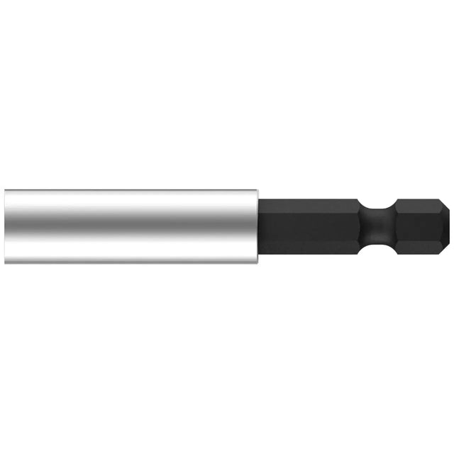 Magnetic bit holder, silver and black, 58mm length.