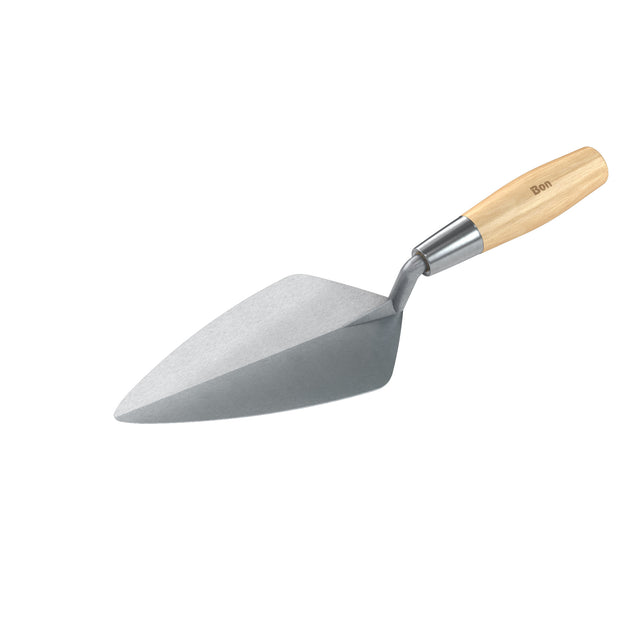 Bon Tool Narrow London Pro Carbon Steel Brick Trowel - Wood Handle