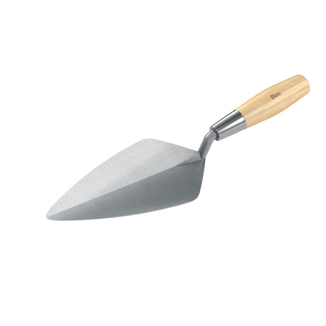 Bon Tool Narrow London Pro Carbon Steel Brick Trowel - Wood Handle