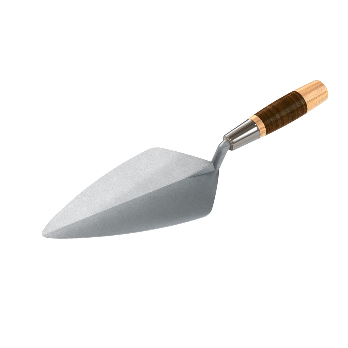 Bon Tool Narrow London Pro Carbon Steel Brick Trowel - Leather Handle