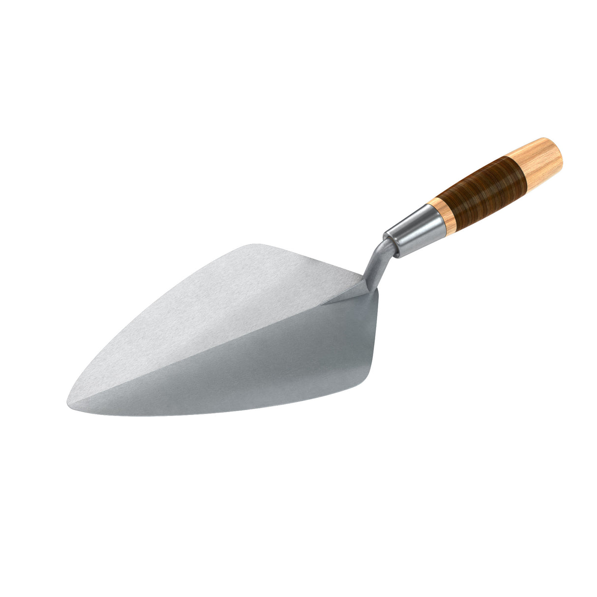 Bon Tool Wide London Pro Carbon Steel Brick Trowel - Leather Handle