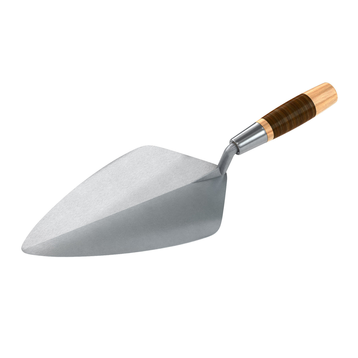 Bon Tool Wide London Pro Carbon Steel Brick Trowel - Leather Handle