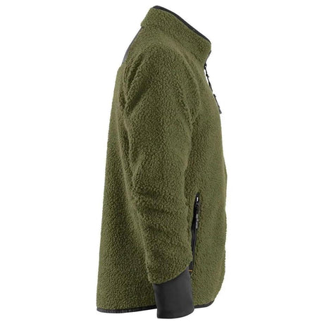 Snickers 8021 AllroundWork, Pile Full Zip Jacket - Khaki Green / Black by Snickers