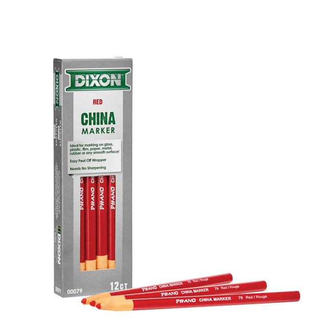 Dixon China Marker - Red 84-280 (Single Pencil) by Bon Tool