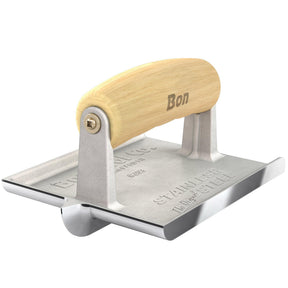 Bon Tool Stainless Steel Concrete Bullet™ Groover - Wood Wave Handle by Bon Tool