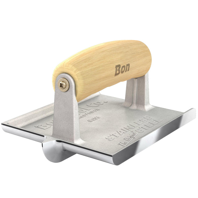 Bon Tool Stainless Steel Concrete Bullet™ Groover - Wood Wave Handle by Bon Tool