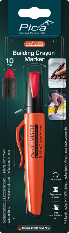 Pica VISOR Permanent Industrial Marker – Red