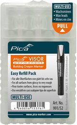 Pica VISOR Permanent Replacement Refills – Pack of 4 – White