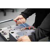 Wiha L-key with T-handle set ComfortGrip – Hexagon with side drive, matt chrome-plated 6-pcs.
