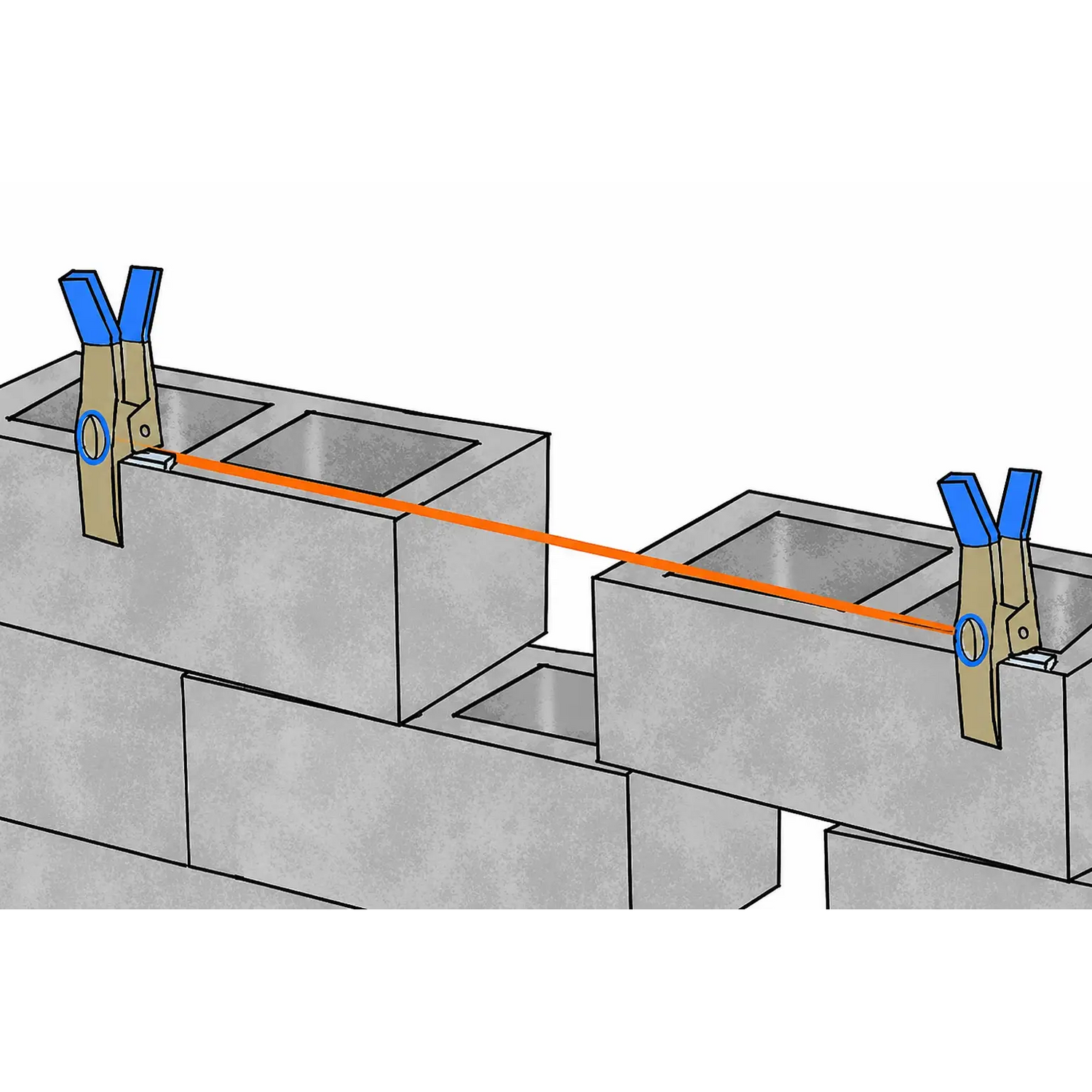 Bon Tool JAG Clamp XL Masonry Line Stretcher Pair (21-291) by Bon Tool