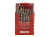 Dormer HSS TiN drill set – 19 pieces – 1–10mm compact – main product image