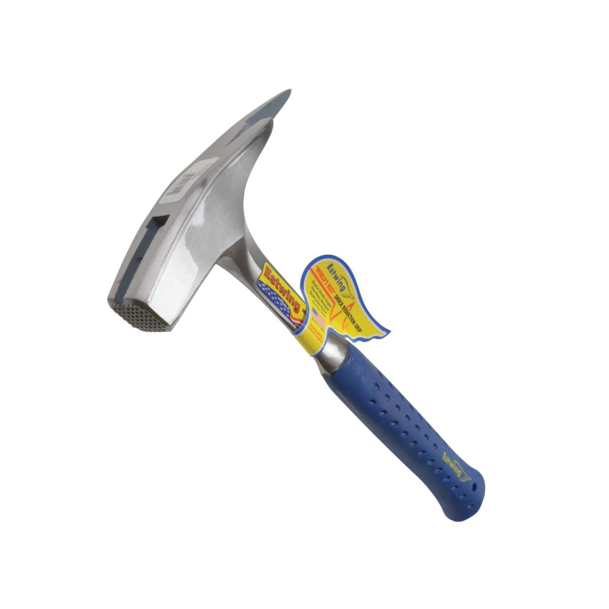 Milled + Magnetic Nail Starter - Estwing E3/239MM vinyl grip roofers pick hammer