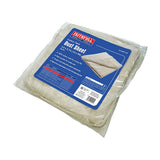 Faithfull Cotton Twill Dust Sheet – single sheet in retail pack