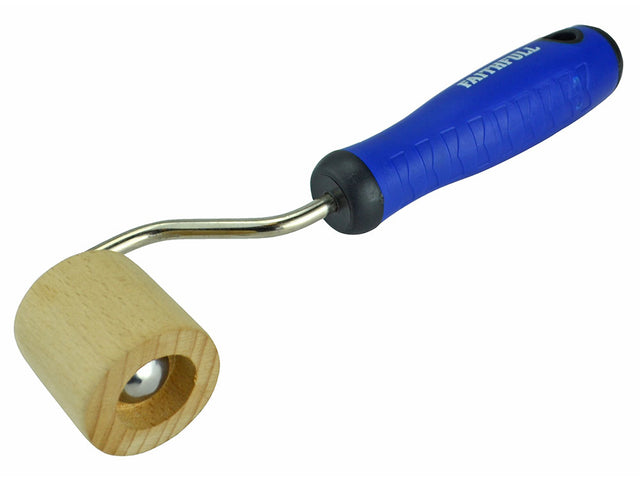 Faithfull Soft-Grip Wooden Seam Roller – 38mm