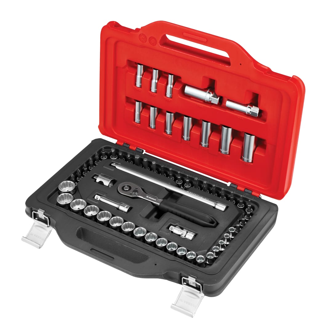 Facom TWIN BOX socket set – 62 pieces – 3/8in drive – main product image