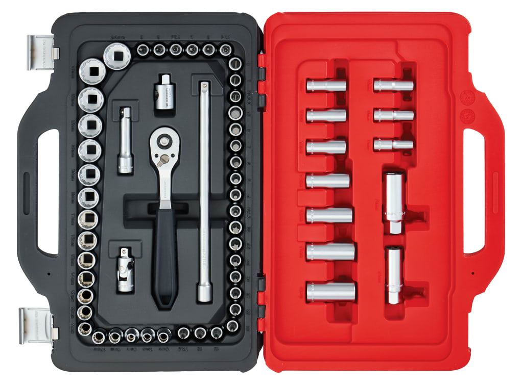 Facom TWIN BOX socket set – 62 pieces – 3/8in drive – product view 2