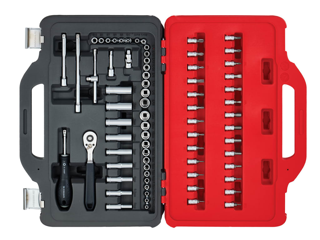Facom TWIN BOX socket set – 72 pieces – 1/4in drive – product view 2