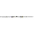 STANLEY FMHT43678-1 box beam spirit level, silver with black and yellow accents, top view, white background.