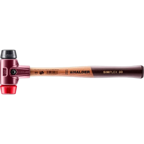 Halder Simplex soft-face mallet, cast iron housing - Rubber Composition / Plastic by Halder