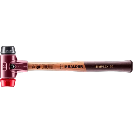 Halder Simplex soft-face mallet, cast iron housing - Rubber Composition / Plastic by Halder