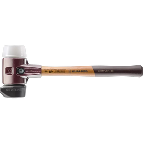 Halder Simplex soft-face mallet, cast iron housing - "Stand-Up" / Superplastic by Halder
