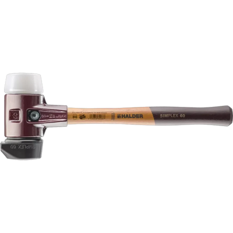 Halder Simplex soft-face mallet, cast iron housing - "Stand-Up" / Superplastic by Halder