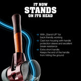 Halder Simplex soft-face mallet, cast iron housing - "Stand-Up" / Superplastic - Short Handle by Halder