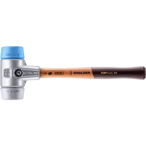 Halder Simplex soft-face mallet, aluminium housing - TPE-soft / TPE-mid by Halder