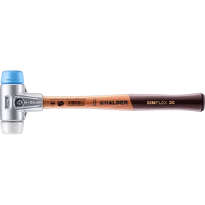 Halder Simplex soft-face mallet, aluminium housing - TPE-soft / Superplastic by Halder