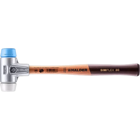 Halder Simplex soft-face mallet, aluminium housing - TPE-soft / Superplastic by Halder