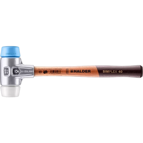 Halder Simplex soft-face mallet, aluminium housing - TPE-soft / Superplastic by Halder