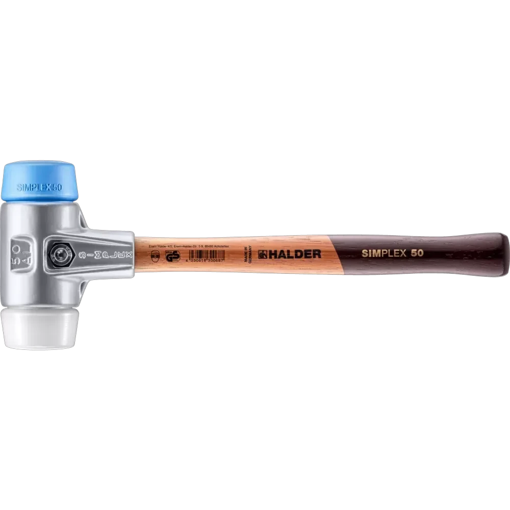 Halder Simplex soft-face mallet, aluminium housing - TPE-soft / Superplastic by Halder