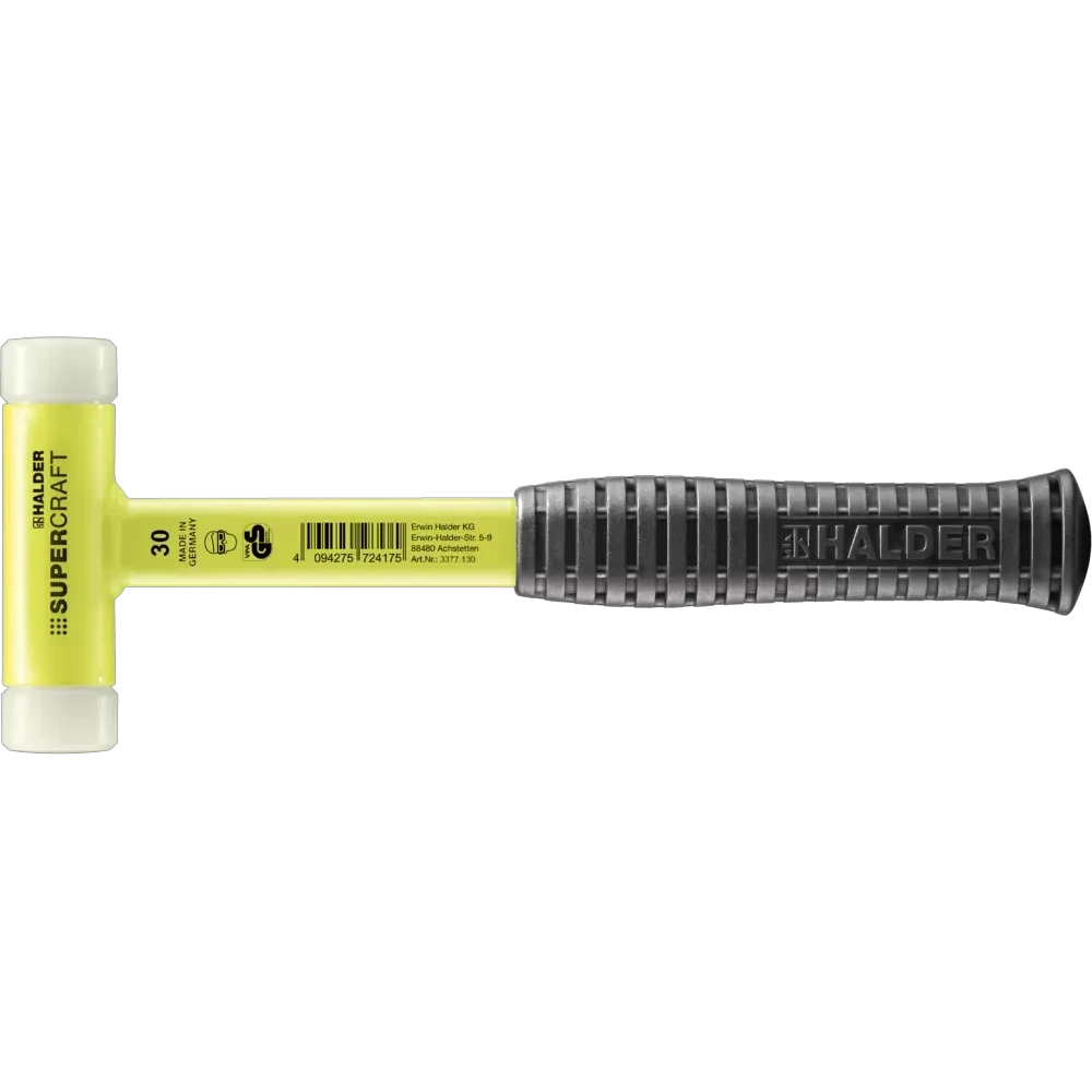 Halder Supercraft soft-face mallet, steel tube handle by Halder