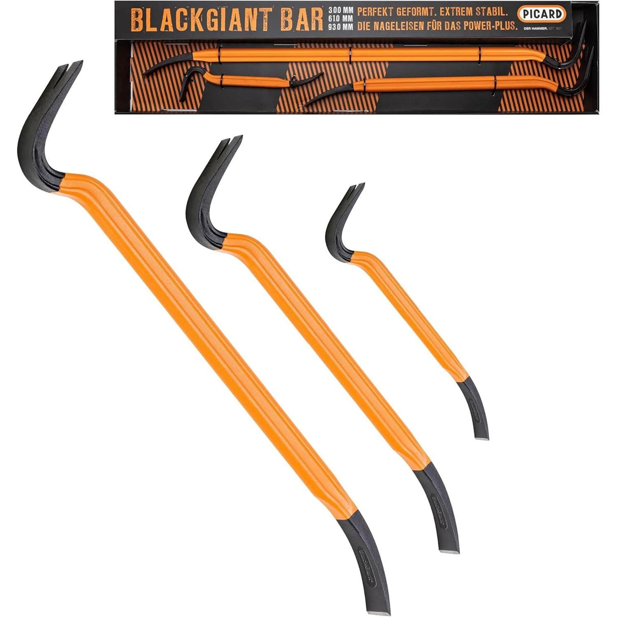 Picard BlackGiant Pry Bar Heavy-Duty Forged Steel by Picard