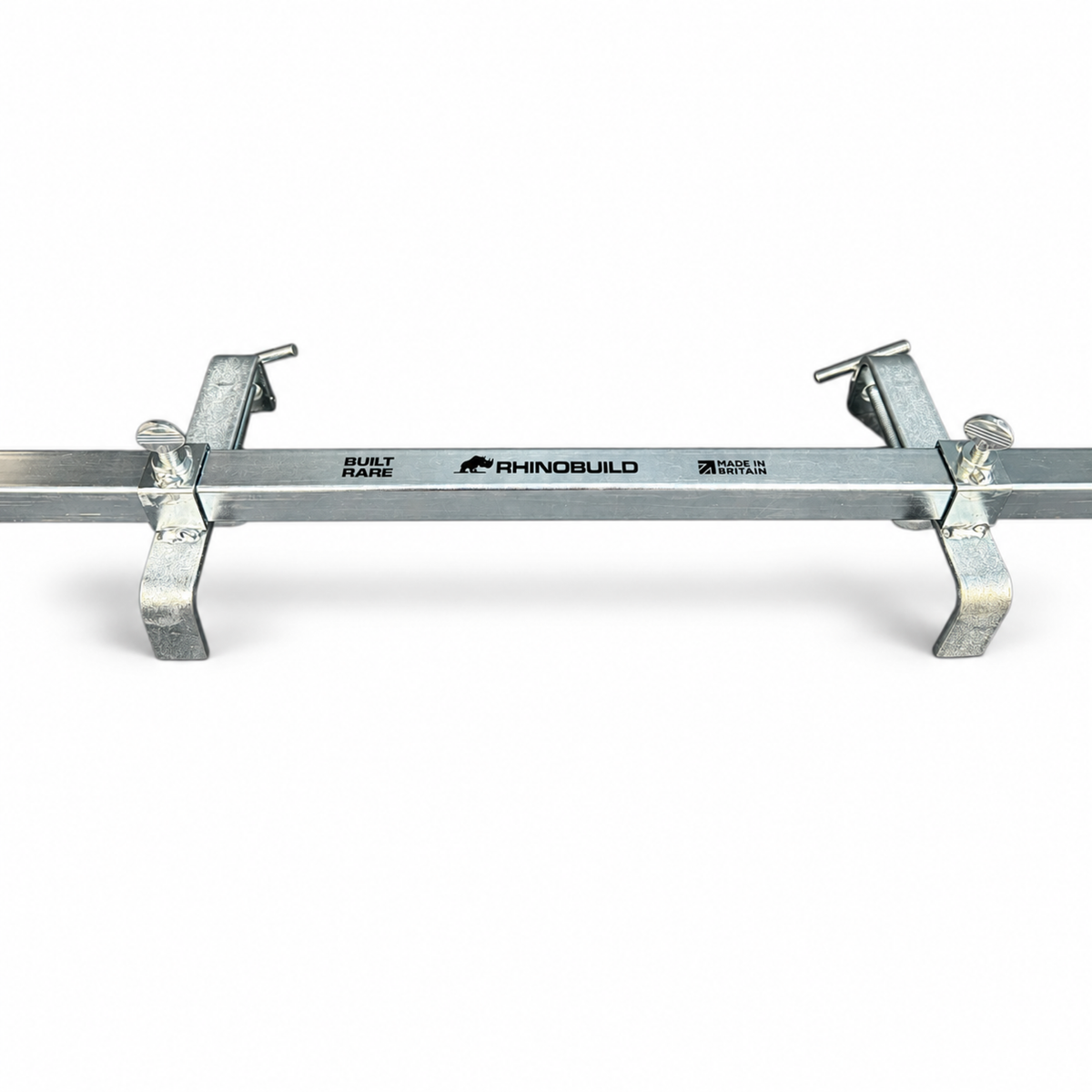 Rhinobuild Top Clamp profile-hook assembly with brand markings