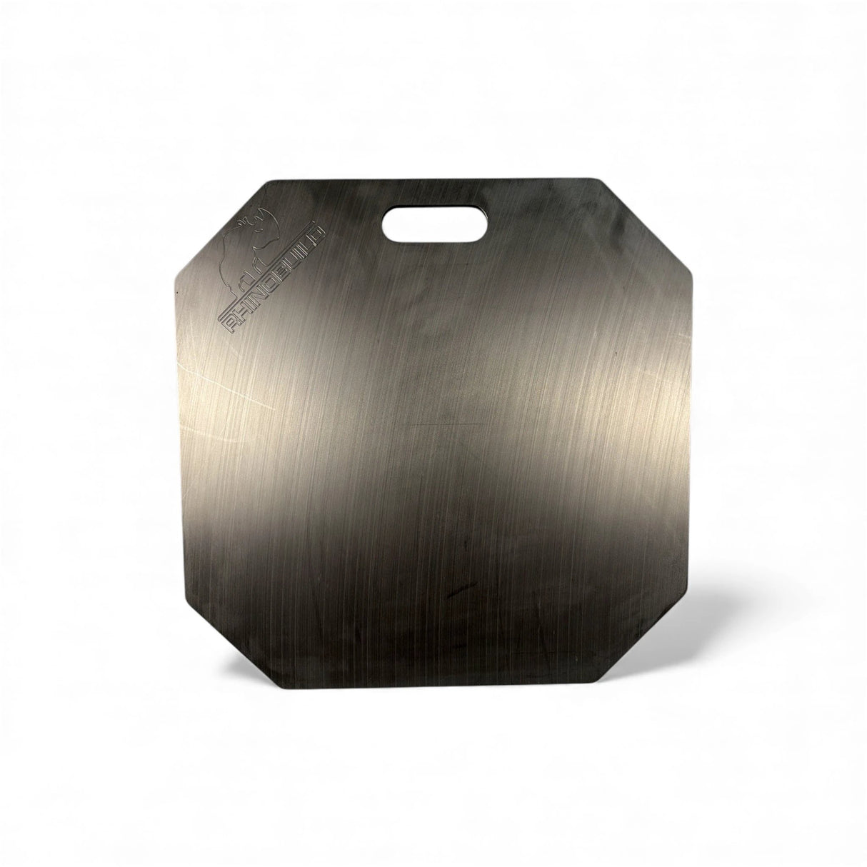 Rhinoboard Bricklayers Spot Board 595x595mm, integrated handle, impact resistant polymer surface.