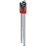 Set of hex keys in a red holder, various sizes visible.