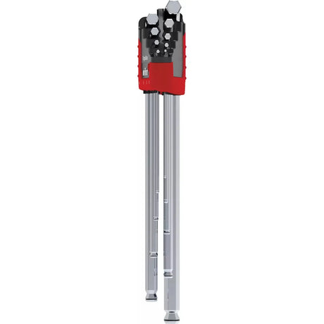 Set of hex keys in a red holder, various sizes visible.