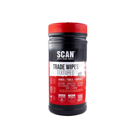 Scan Heavy-Duty Trade Wipes Tub of 100