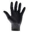 Scan heavy-duty black nitrile disposable gloves
