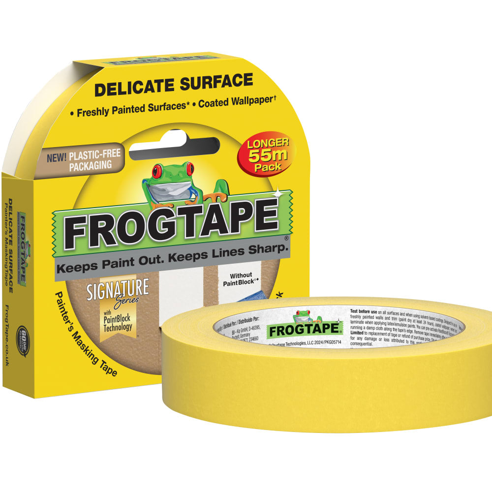FrogTape Delicate Surface Masking Tape – 24mm × 55m